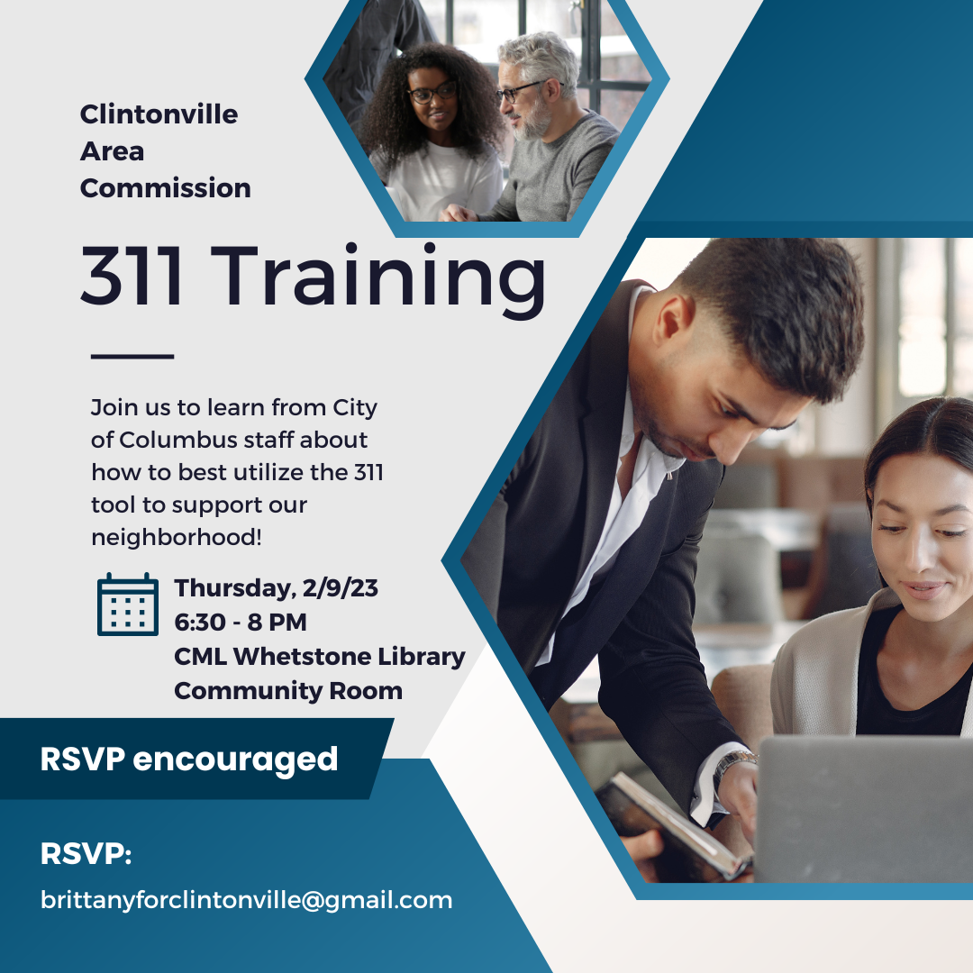 311 Community Training 2.9.23 – Clintonville Area Commission
